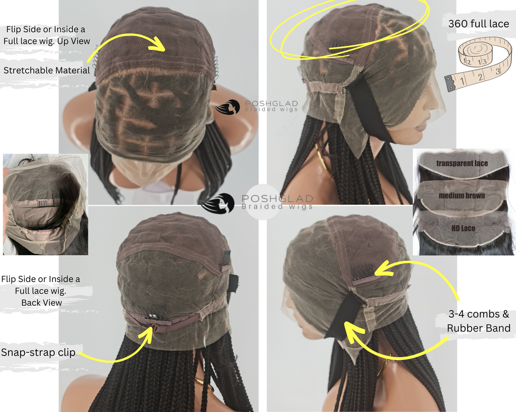 Destressed Locs Wig "Swiss Full Lace" (Ready to ship)