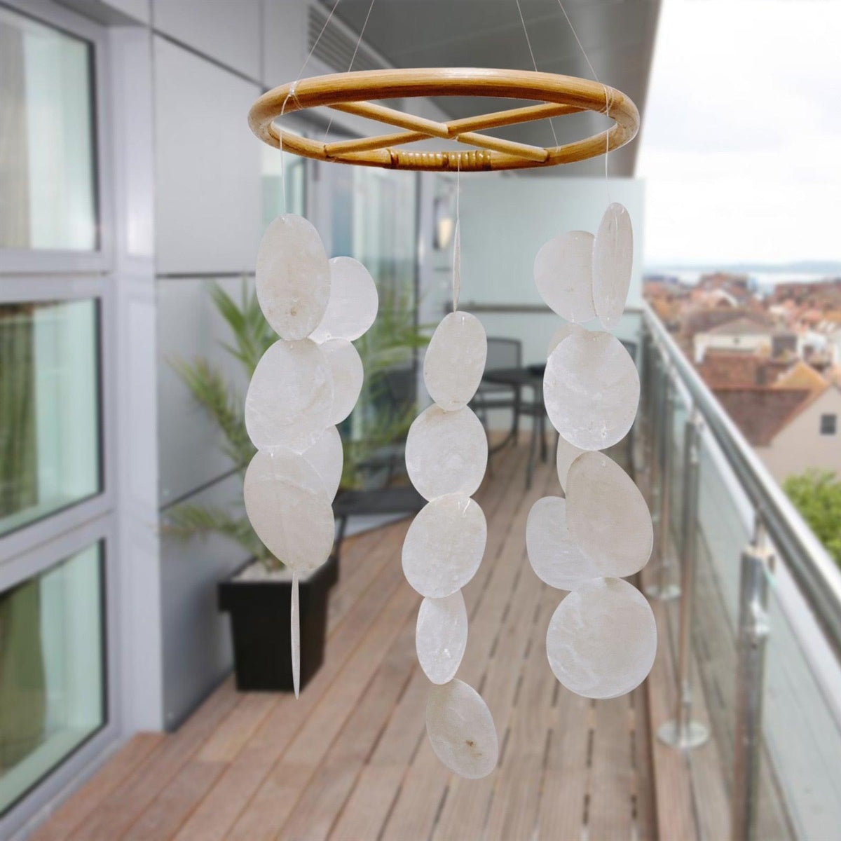 Natural Shell Wind Chime Outdoor Nordic Korean Style Decoration Hotel Dorm Home Office Wind Catcher Nursery Decor Hanging Decorations Photography Accessories Gift For Mom