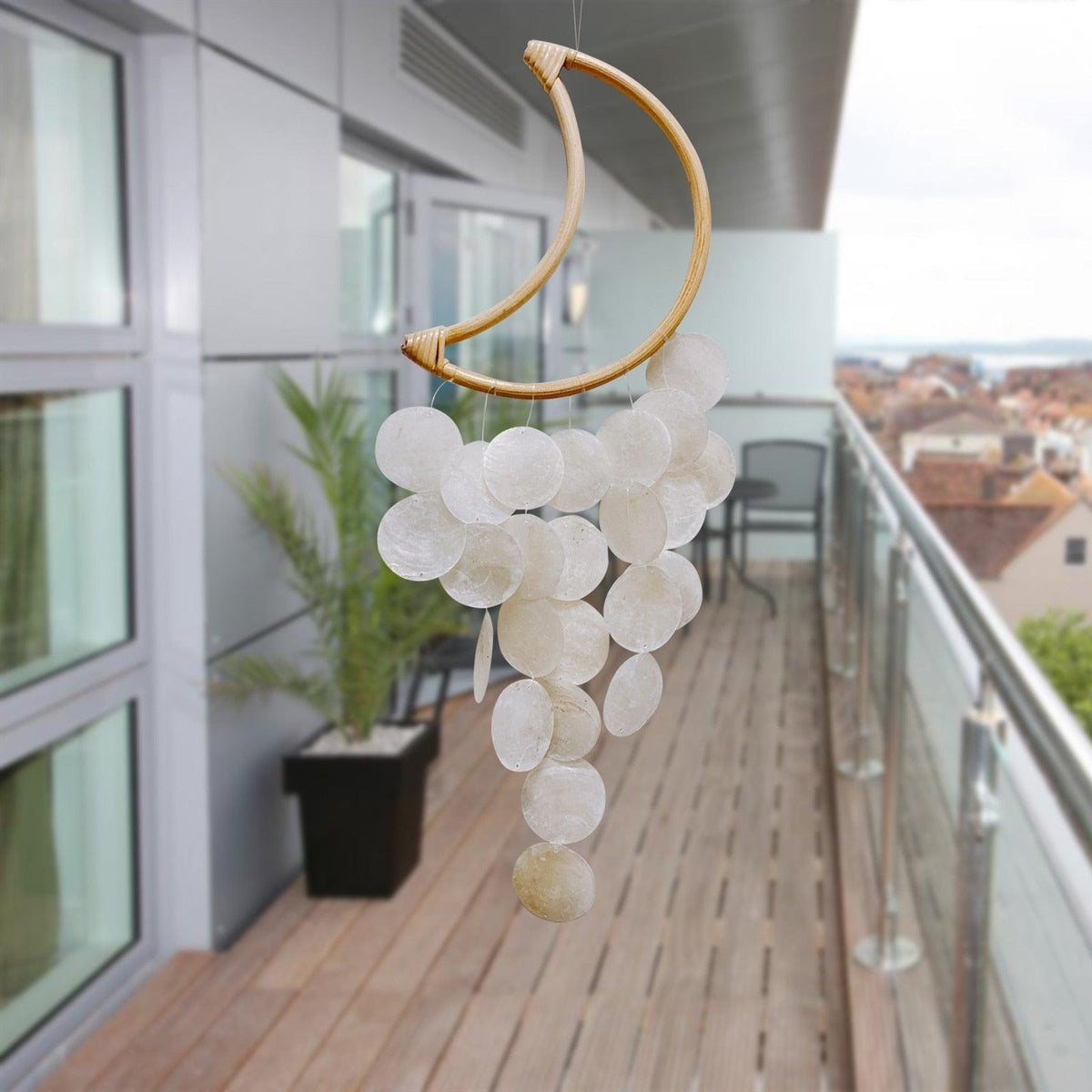 Natural Shell Wind Chime Outdoor Nordic Korean Style Decoration Hotel Dorm Home Office Wind Catcher Nursery Decor Hanging Decorations Photography Accessories Gift For Mom